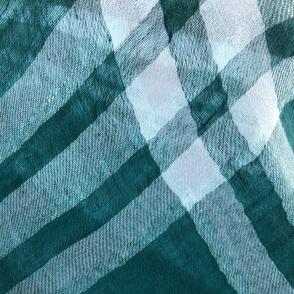 J. Crew Large, Linen, Check Scarf - Picture 6 of 8